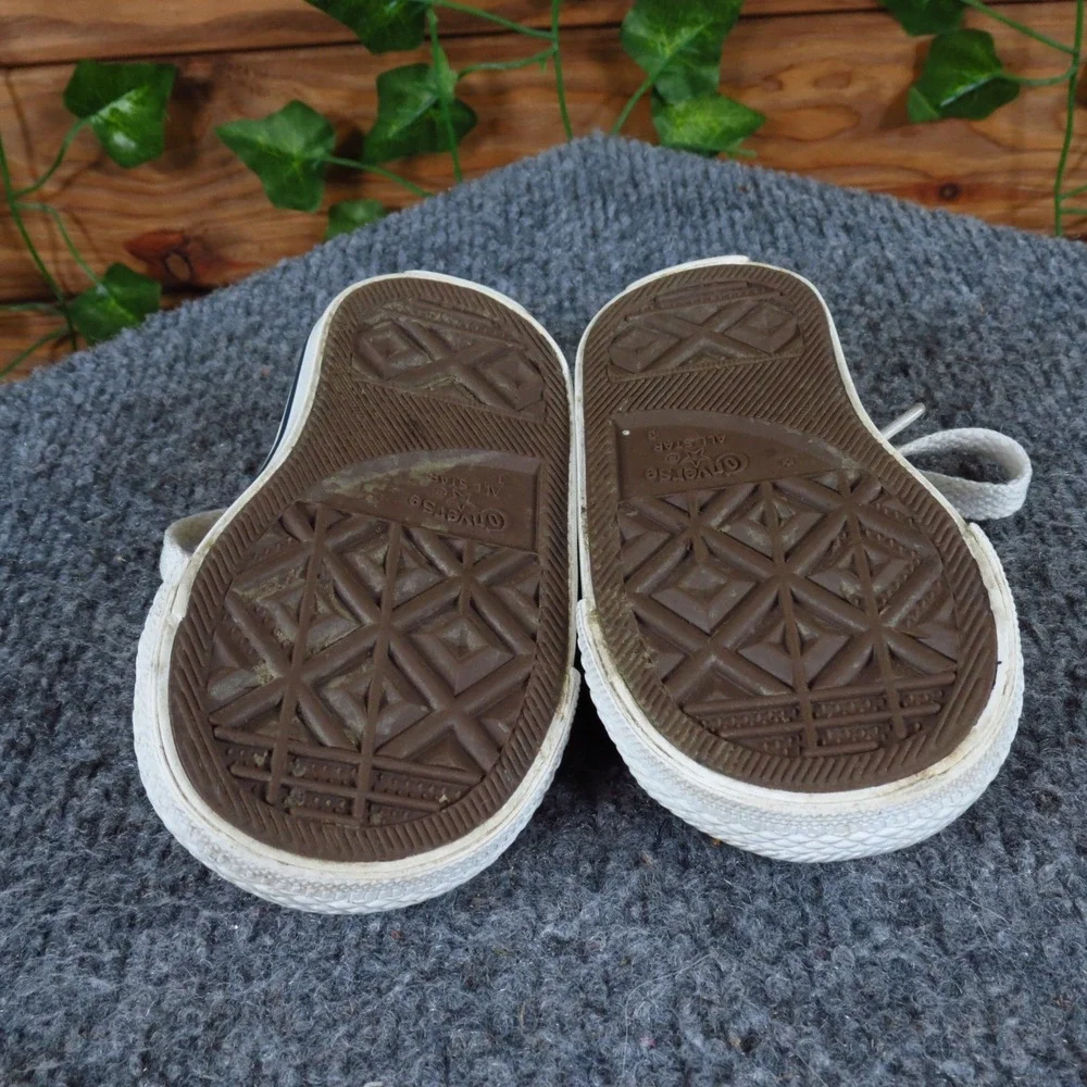 Converse All Star Unisex Casual Sneakers Size Toddler‎ 3 Plaid Fabric Low Top